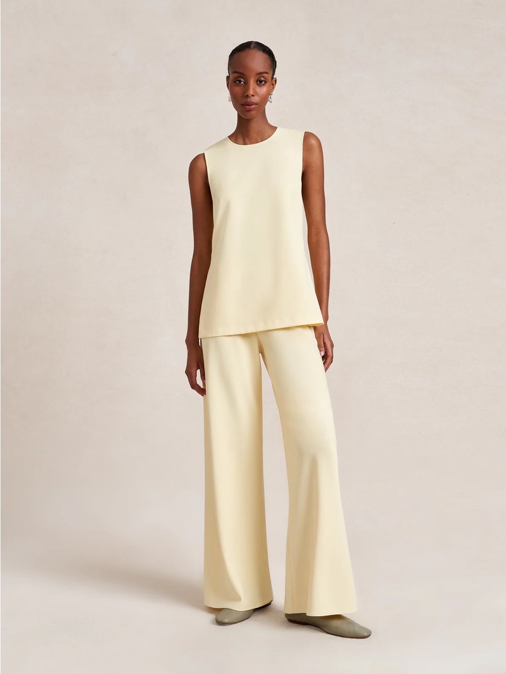 La Ligne Butter Yellow Maxime Top sz S